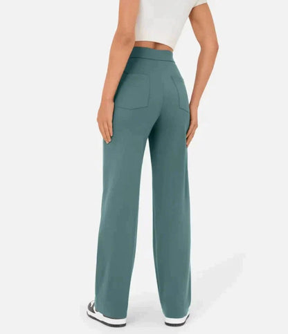 High-Waisted Pocket Trousers