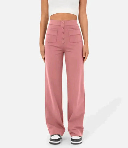 High-Waisted Pocket Trousers