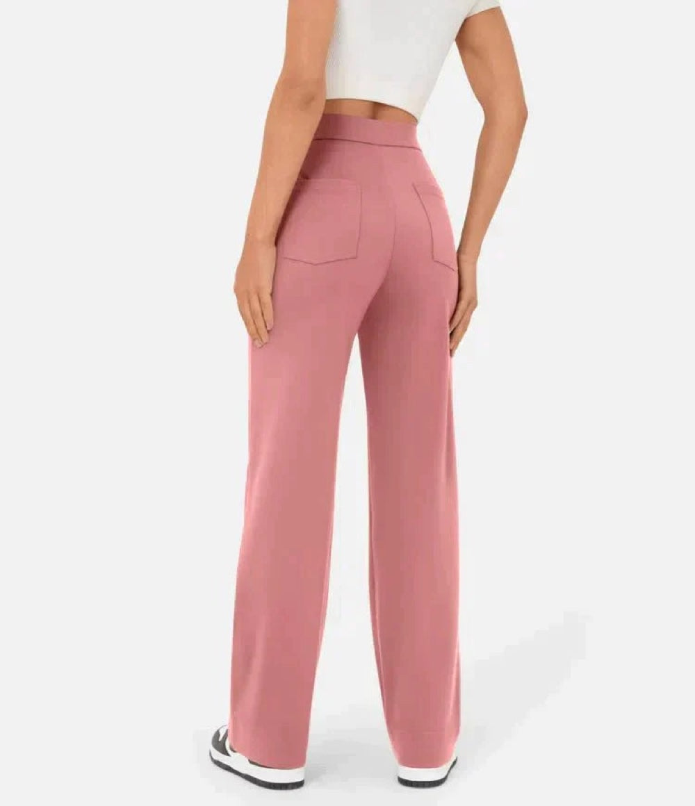 High-Waisted Pocket Trousers