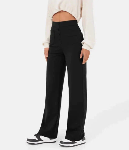 High-Waisted Pocket Trousers