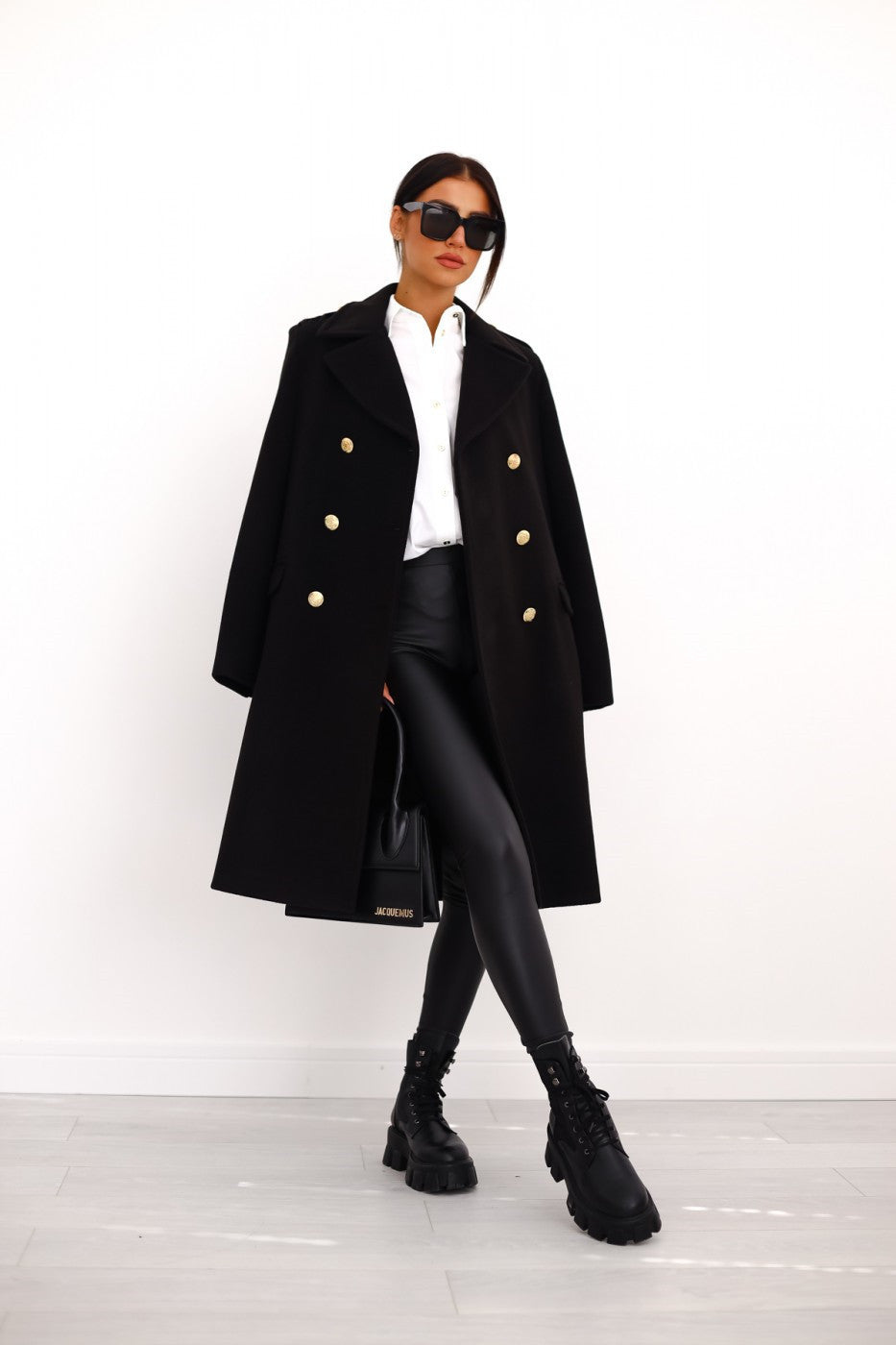 Double-Breasted Lapel Coat