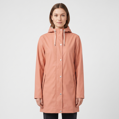 Women's Short Rain Jacket - Ash Rose