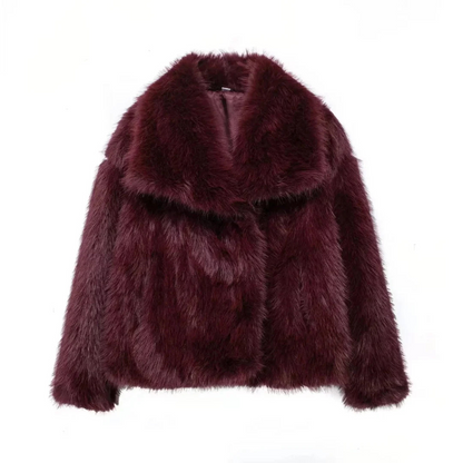 Faux-Fur Lapel Jacket