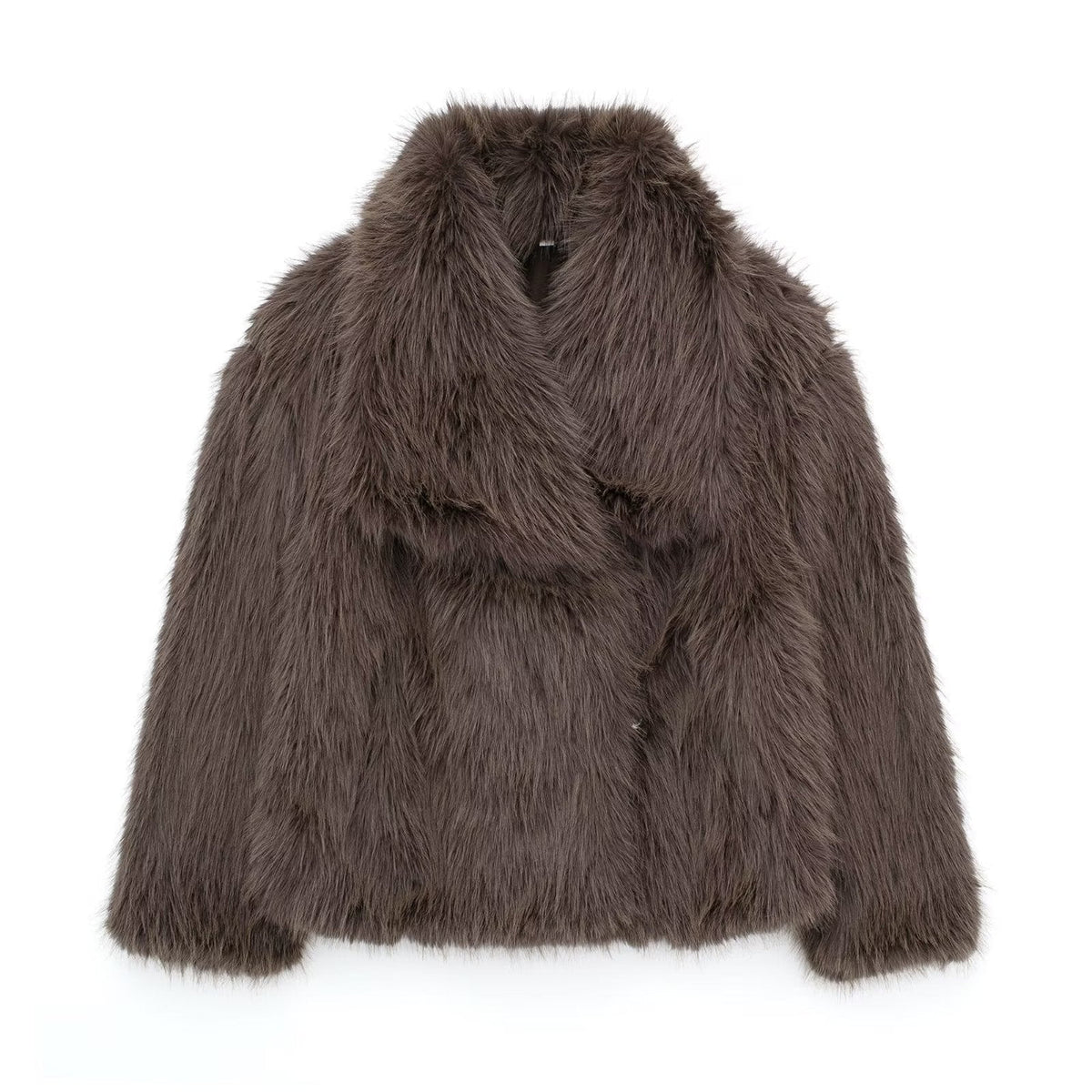 Faux-Fur Lapel Jacket