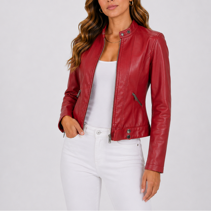 Leather Jackets for Women — Classic PU Vegan Leather 3