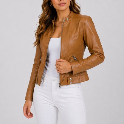 Leather Jackets for Women — Classic PU Vegan Leather 5
