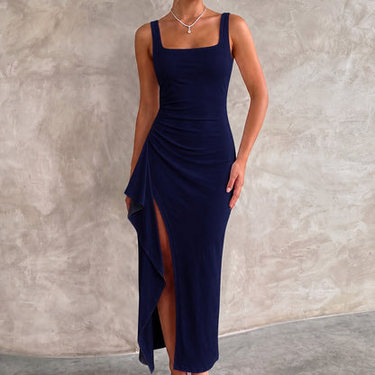 Maxi Dresses Bodycon Open Back with Side Leg Split 13