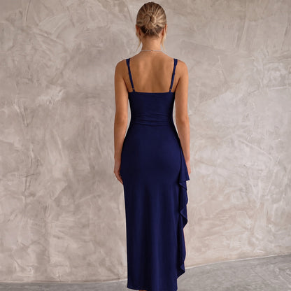 Maxi Dresses Bodycon Open Back with Side Leg Split 16