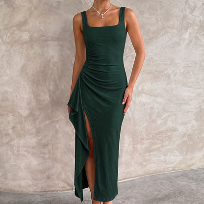 Maxi Dresses Bodycon Open Back with Side Leg Split 18