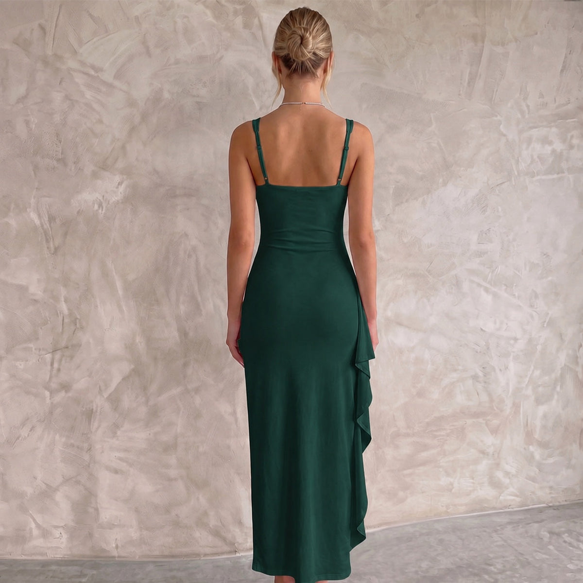 Maxi Dresses Bodycon Open Back with Side Leg Split 21