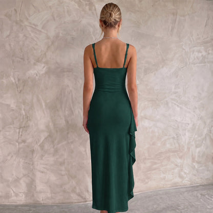 Maxi Dresses Bodycon Open Back with Side Leg Split 21