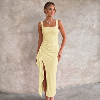 Maxi Dresses Bodycon Open Back with Side Leg Split 27
