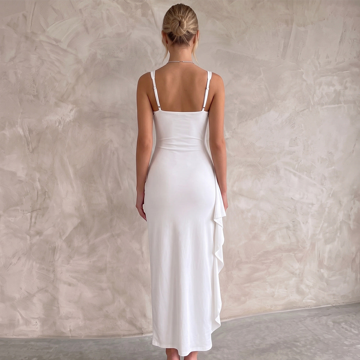 Maxi Dresses Bodycon Open Back with Side Leg Split 6