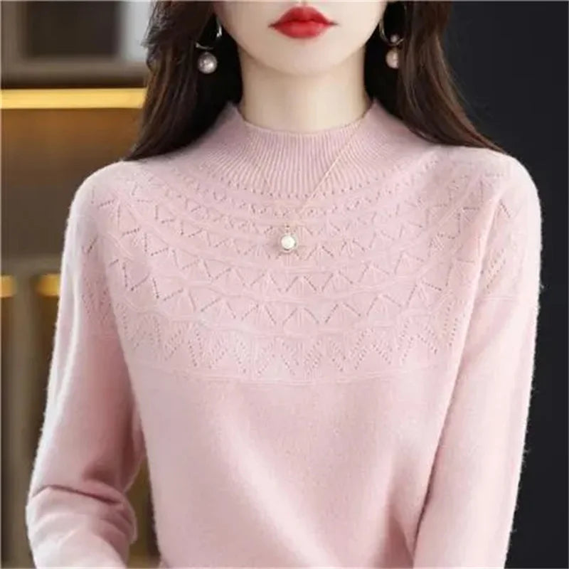 Round-Neck Ribbed Knit Top