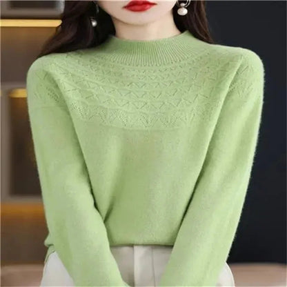 Round-Neck Ribbed Knit Top