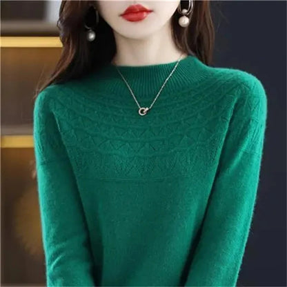Round-Neck Ribbed Knit Top