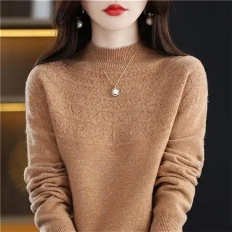 Round-Neck Ribbed Knit Top