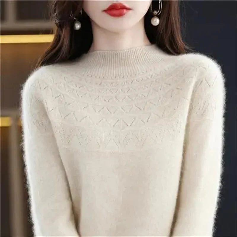 Round-Neck Ribbed Knit Top