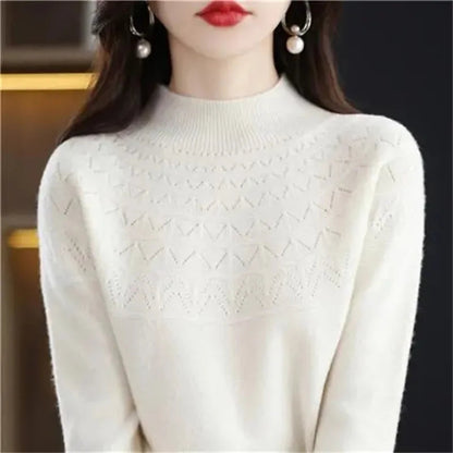 Round-Neck Ribbed Knit Top