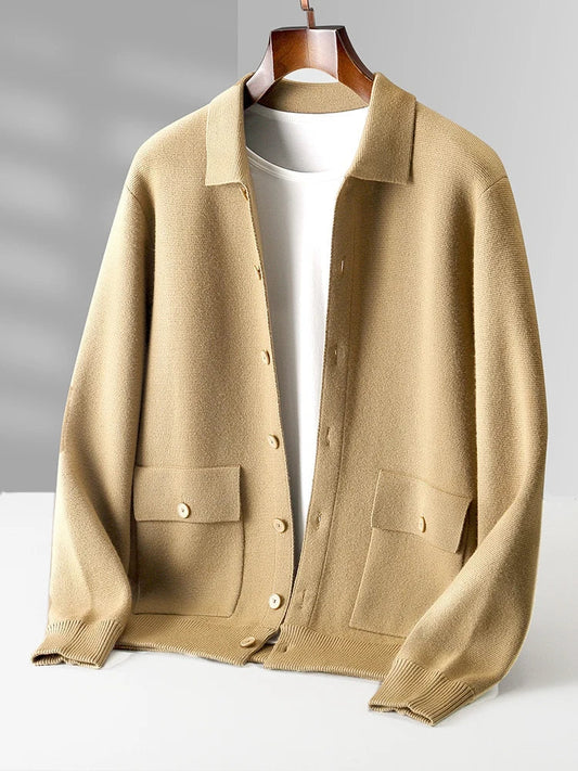 Collared Pocket Cardigan