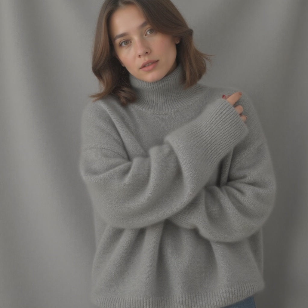 Womens Oversized Roll Neck Jumper — Sizes XS to 3XL 11