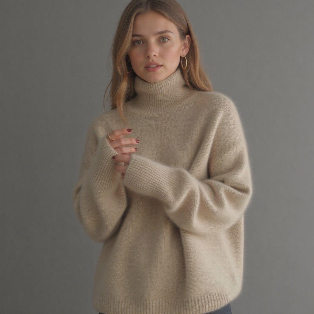 Womens Oversized Roll Neck Jumper — Sizes XS to 3XL 1